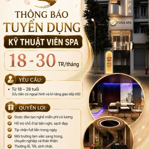 TUYỂN DỤNG KTV SPA 